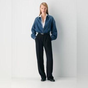 Wilfred Effortless Crepette Trousers Black Size 2